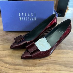 Stuart Weizmann ruby bow heels.